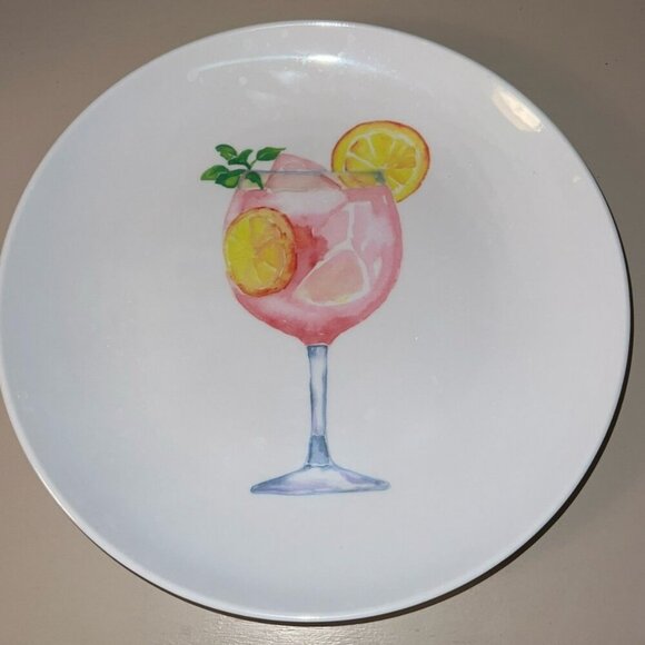 Novogratz | Set of 4 Cocktail Melamine 8.5” Plates - Picture 5 of 7